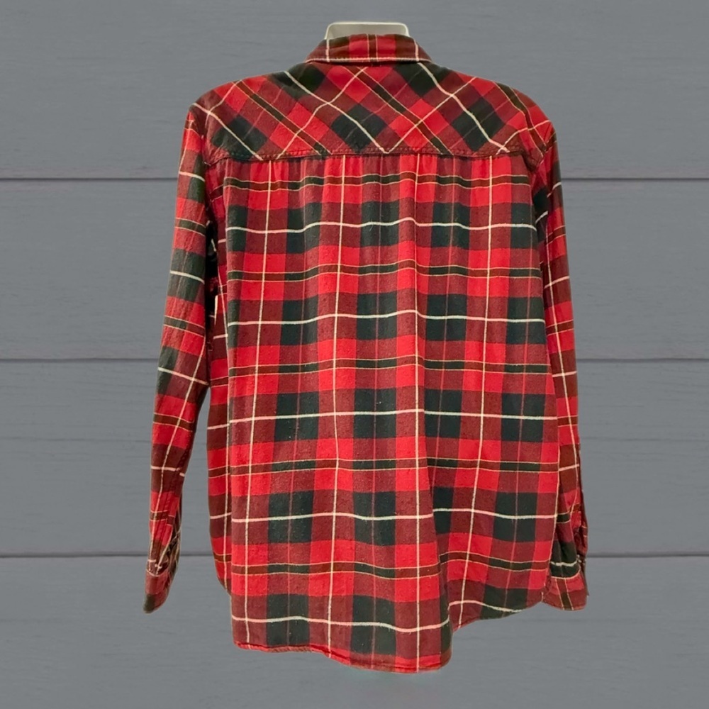 Columbia Gamecocks Red Plaid Flannel Shirt | Omni-Wick | Men’s Size - Large - Picture 7 of 13